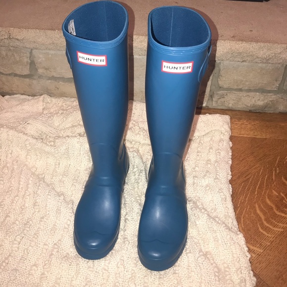 Hunter Shoes - Hunter Boots Matte Blue